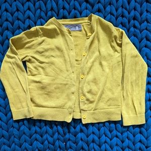Primary brand, yellow cardigan, size 4-5